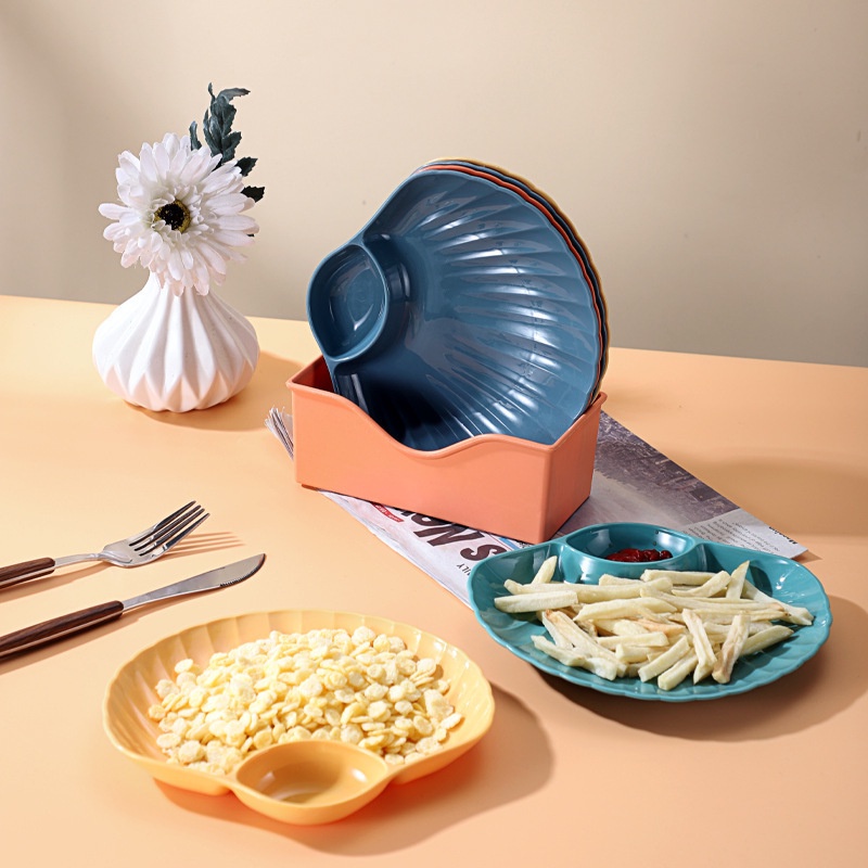 Đĩa Vỏ Sò Lúa Mạch - Set 4 Chiếc