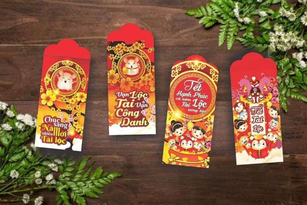 Combo 20 bao lì xì tết 2022 trộn nhiều mẫu