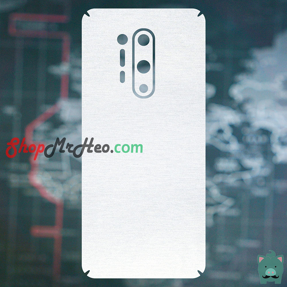 Skin dán mặt sau lưng vân nhôm oneplus 8 - one+ 8 pro - oneplus 8t