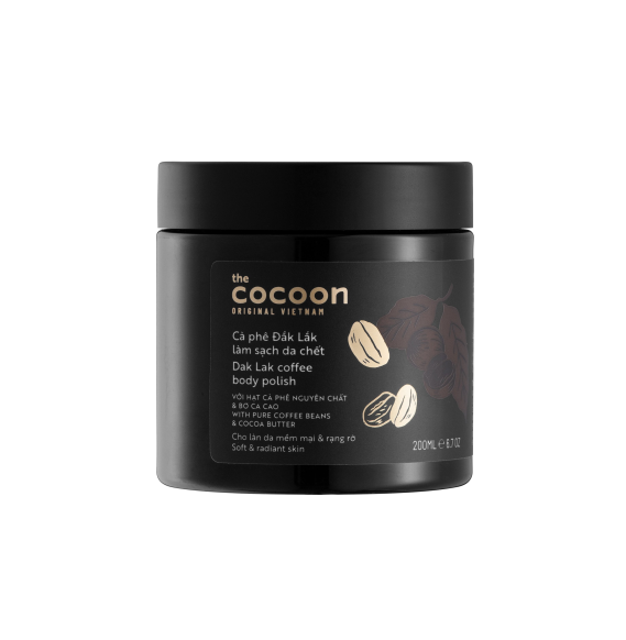 Cà phê đắk lắk tẩy da chết toàn thân cocoon dak lak coffee body polish 200ml