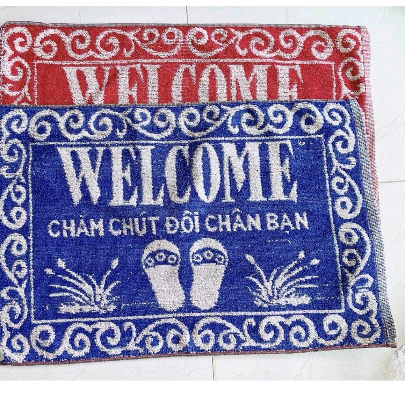 Thảm khăn vải cao cấp Welcome (mua tại ptptshop)