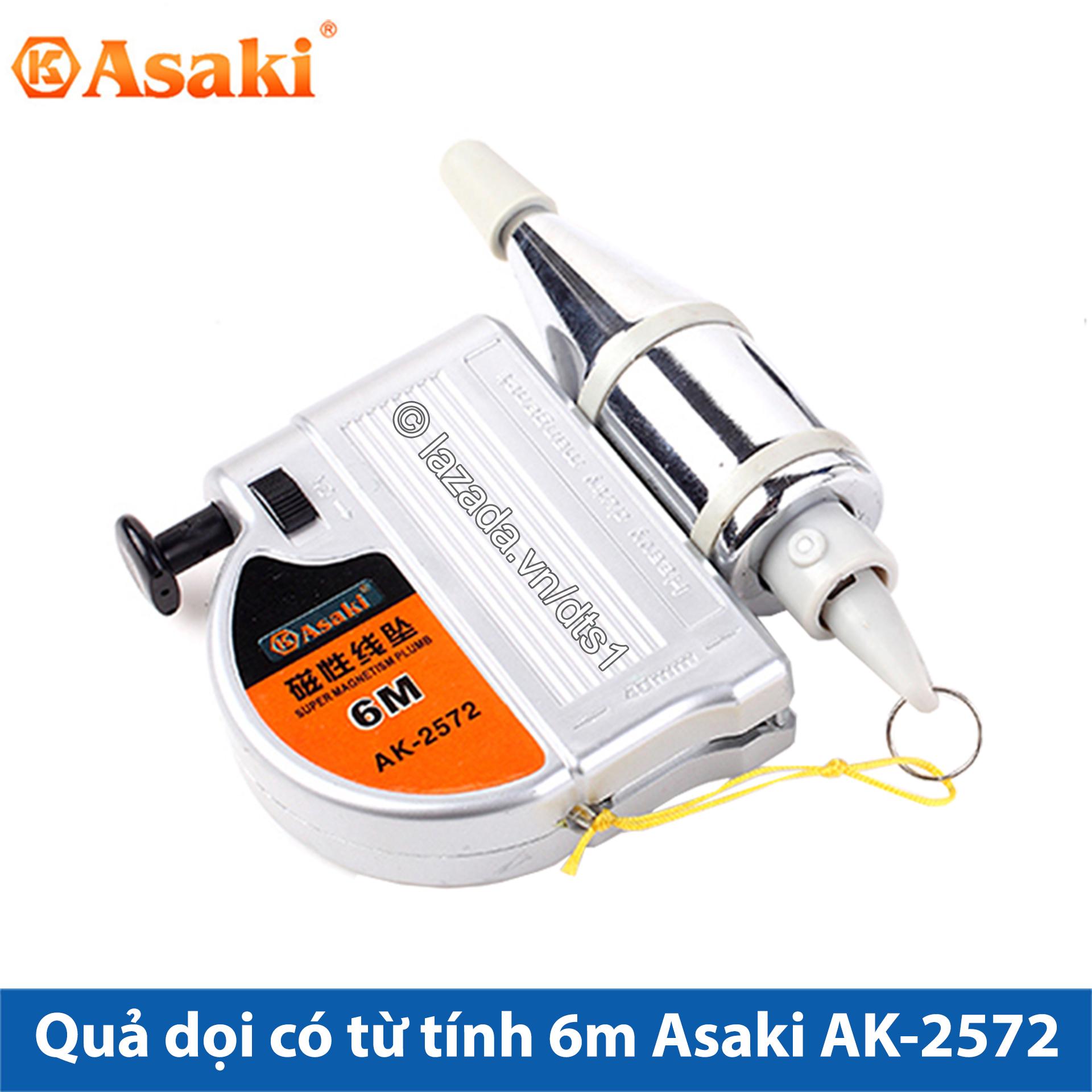 Quả dọi có từ tính 3m*300g, 6m*400g Asaki (Lập lòn từ tính)