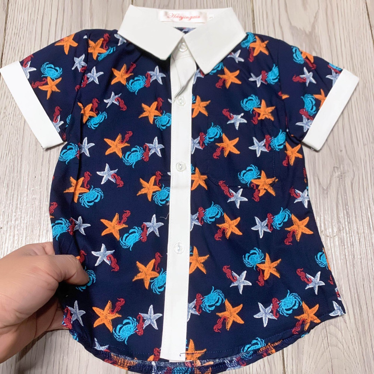 [Hoàn tiền 6%] Áo sơ mi ngắn tay cho bé trai 7-30kg