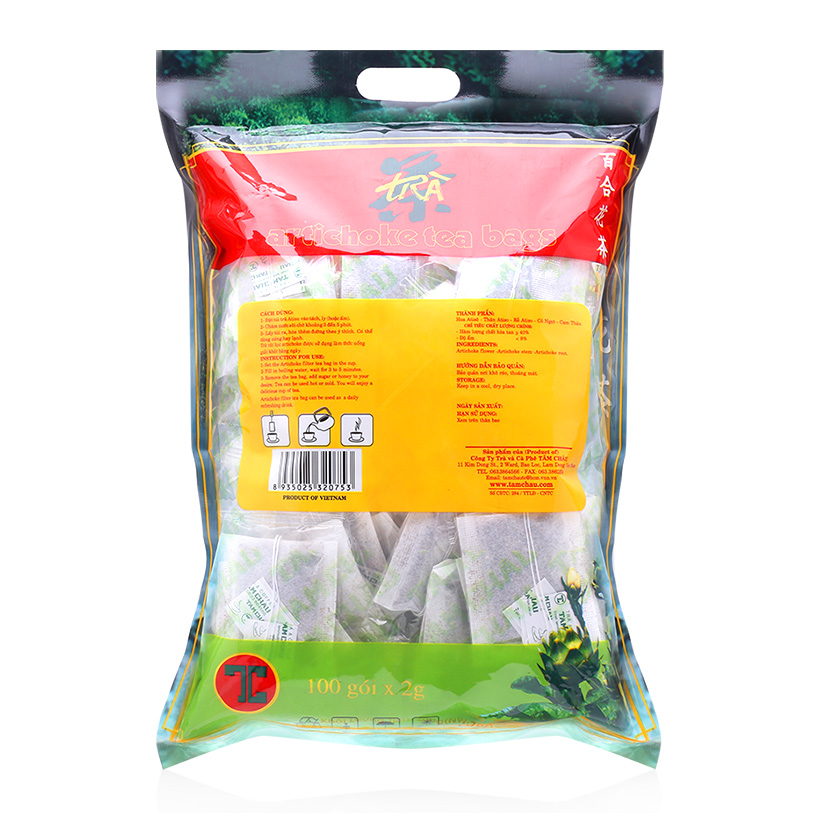 [HCM]Combo 5 gói trà Atiso Tâm Châu túi lọc (200g/gói)