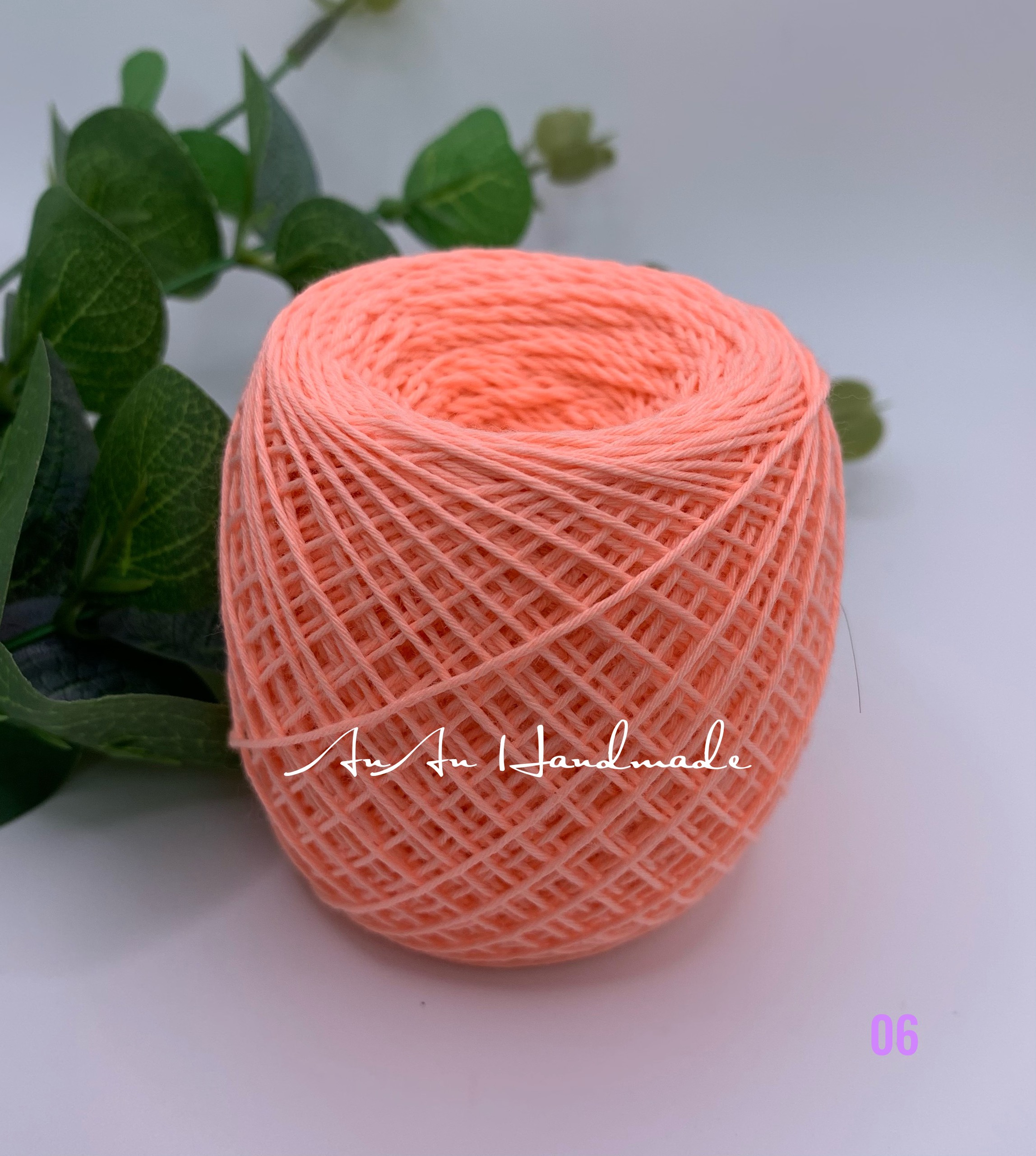Sợi lace cotton trơn Craft Yarn VN - Cuộn 50gr