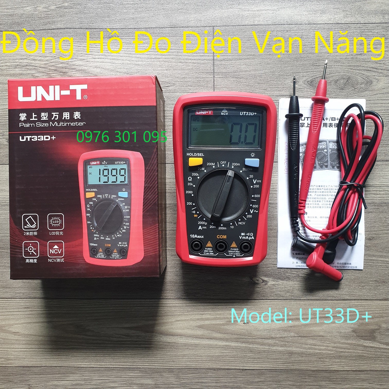 Đồng Hồ Đo Điện Vạn Năng Ut33D+ Series