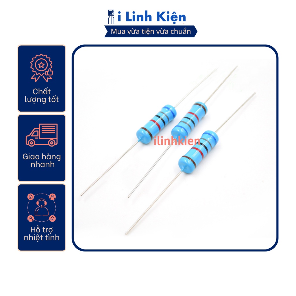 Điện trở vạch 3W 100K 1% chân đồng