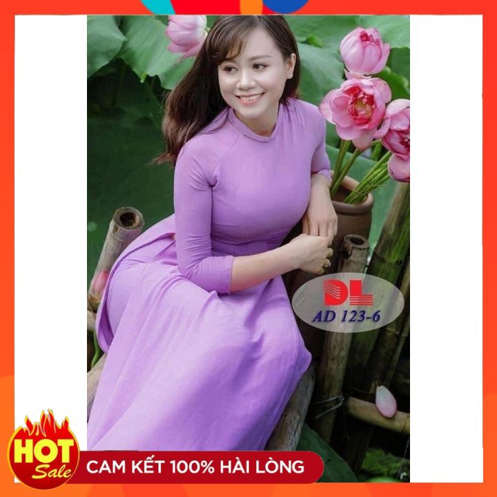 Áo Dài LỤA NHẬT TRƠN Truyền Thống Tôn Dáng