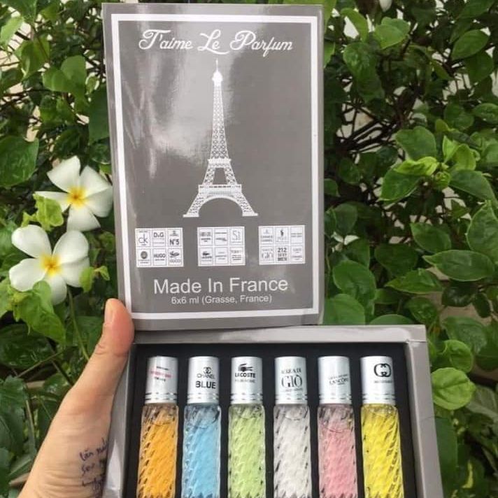 Set nước hoa 6 chai lăn tháp