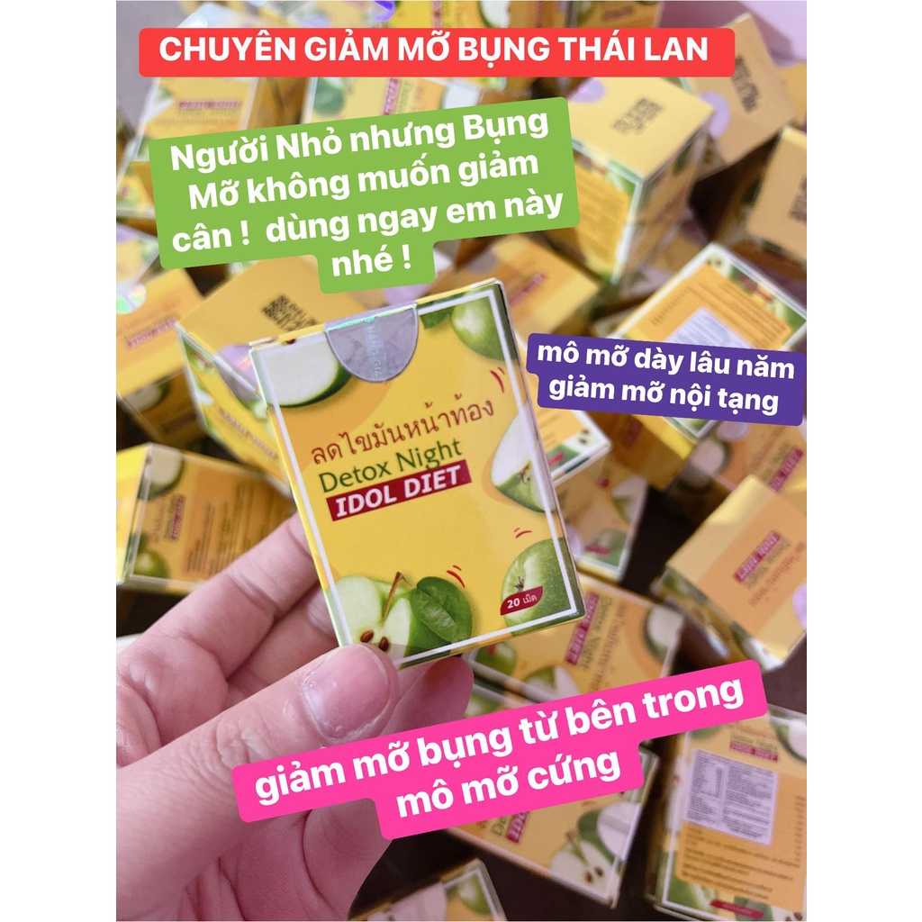 Xổ Mỡ Bụng Thái Detox Night Idol Diet . Giảm Mỡ Bụng Cấp Tốc