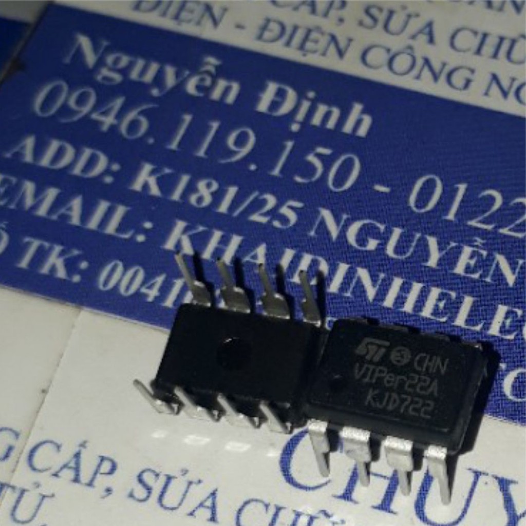 5 con viper22a dip-8 chân cắm ic quản lý nguồn dvd kde4034