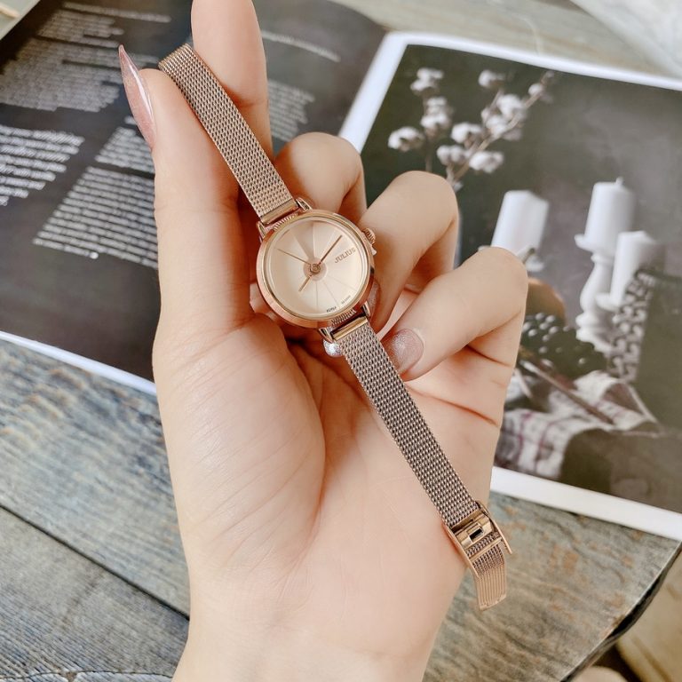 Đồng hồ nữ Julius Hàn Quốc JA-979 dây da