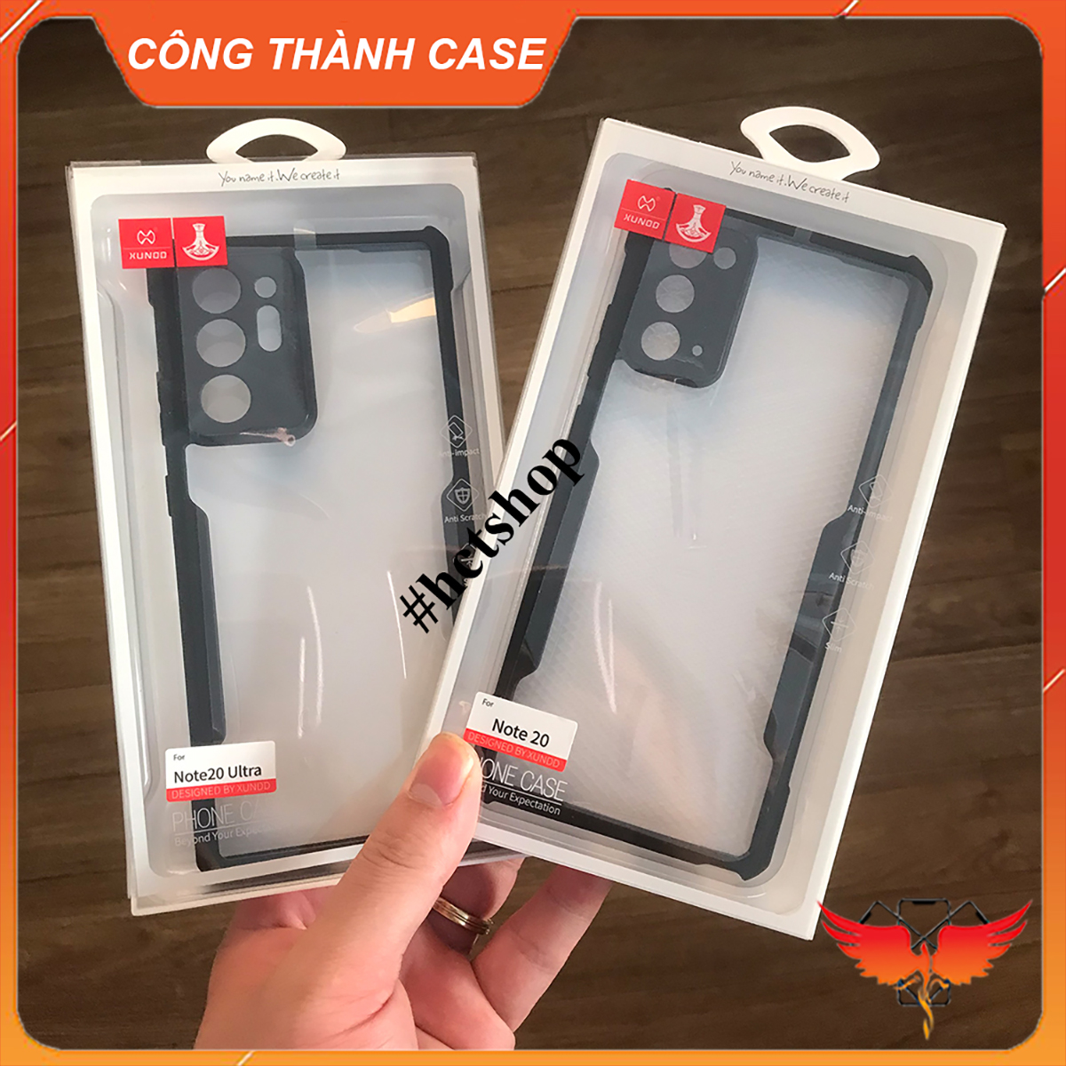 Ốp lưng SIÊU CHỐNG SỐC cho Samsung Note8, Note9, Note10+, Note 20/Note 20Ultra chính hãng XUNDD