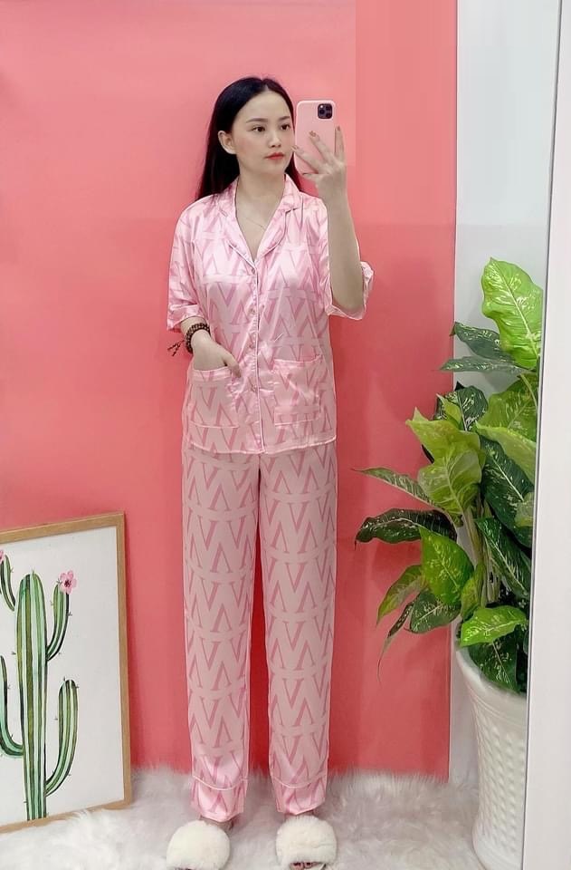[HCM]Đồ Bộ Lụa Mới Cao Cấp Tay Lửng Cánh Dơi Quần Dài (Part 2) (40-65kg)