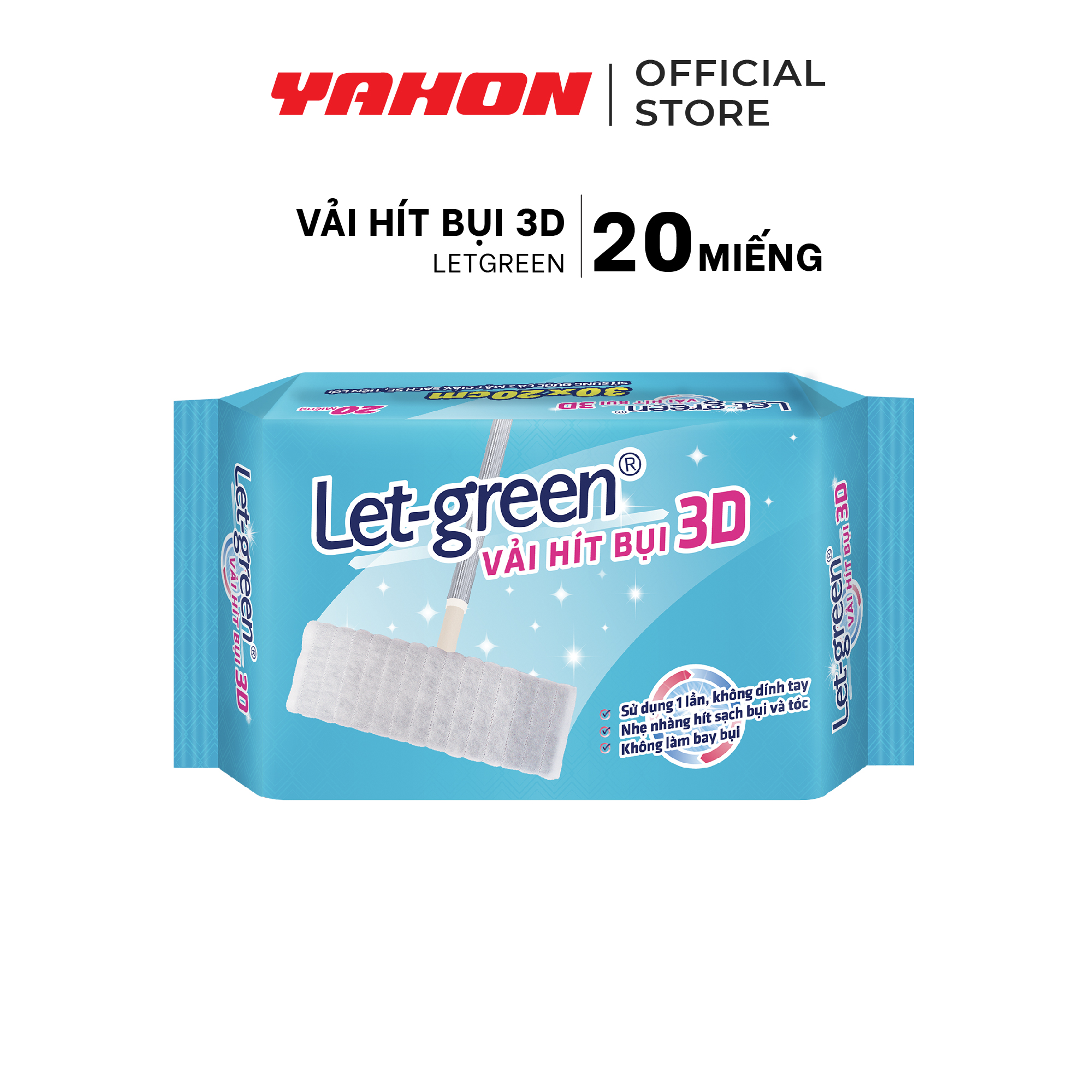 Combo 6 Bao Giấy Hít Bụi LET-GREEN, 20 Miếng/Bao