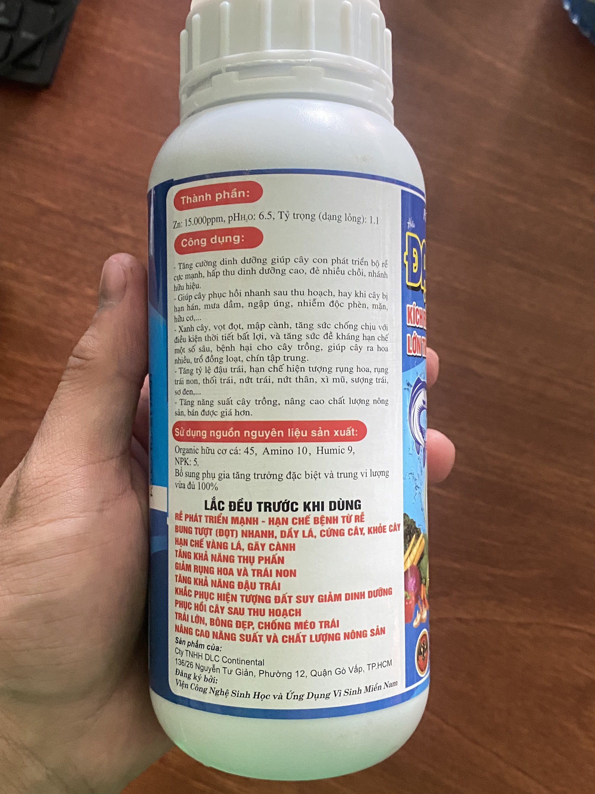 Phân bón Đạm Cá Hồi đậm đặc 500ml pha 500 lít nước