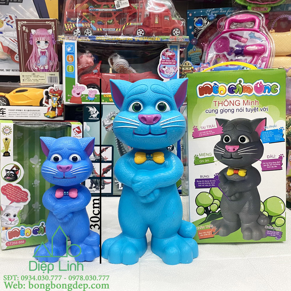 Đồ Chơi Mèo Tom Cảm Ứng Biết Nói Hát Nhại Giọng Kể Chuyện Dành Cho Bé Tập Nói - Đồ Chơi Thông Minh Cho Bé Trai Bé Gái