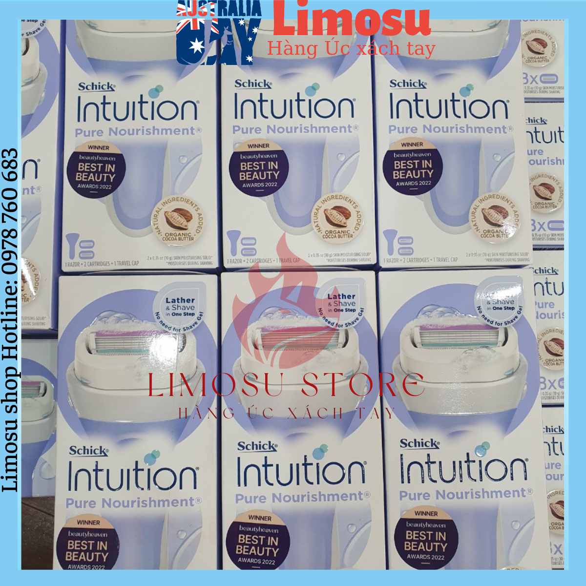 Dao cạo đầu bơ SCHICK Intuition và lưỡi thay thế