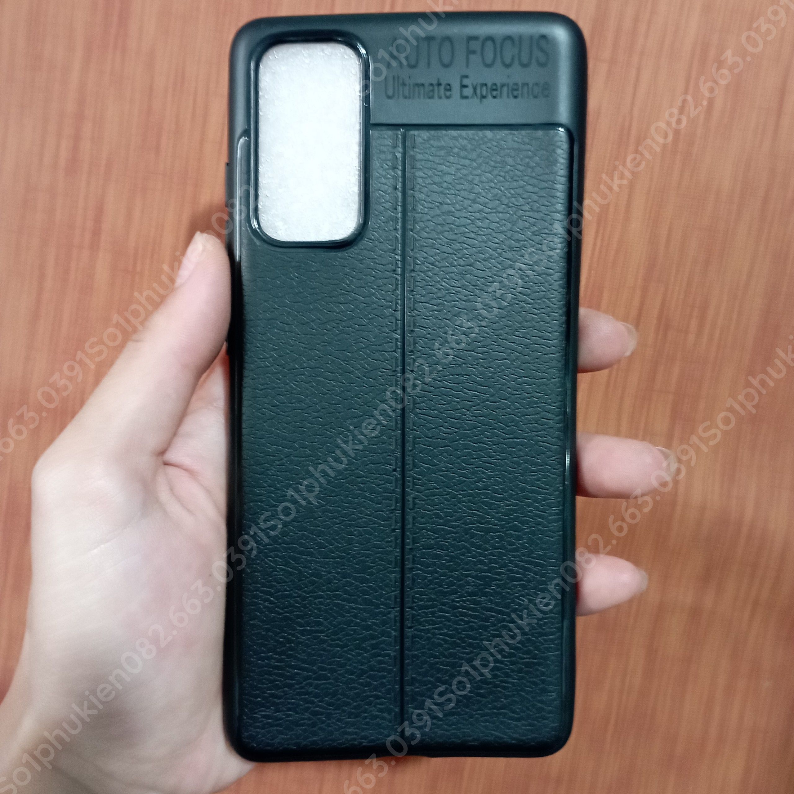 Ốp lưng Samsung S20 FE dẻo đen giả da, siêu dẻo, siêu bền