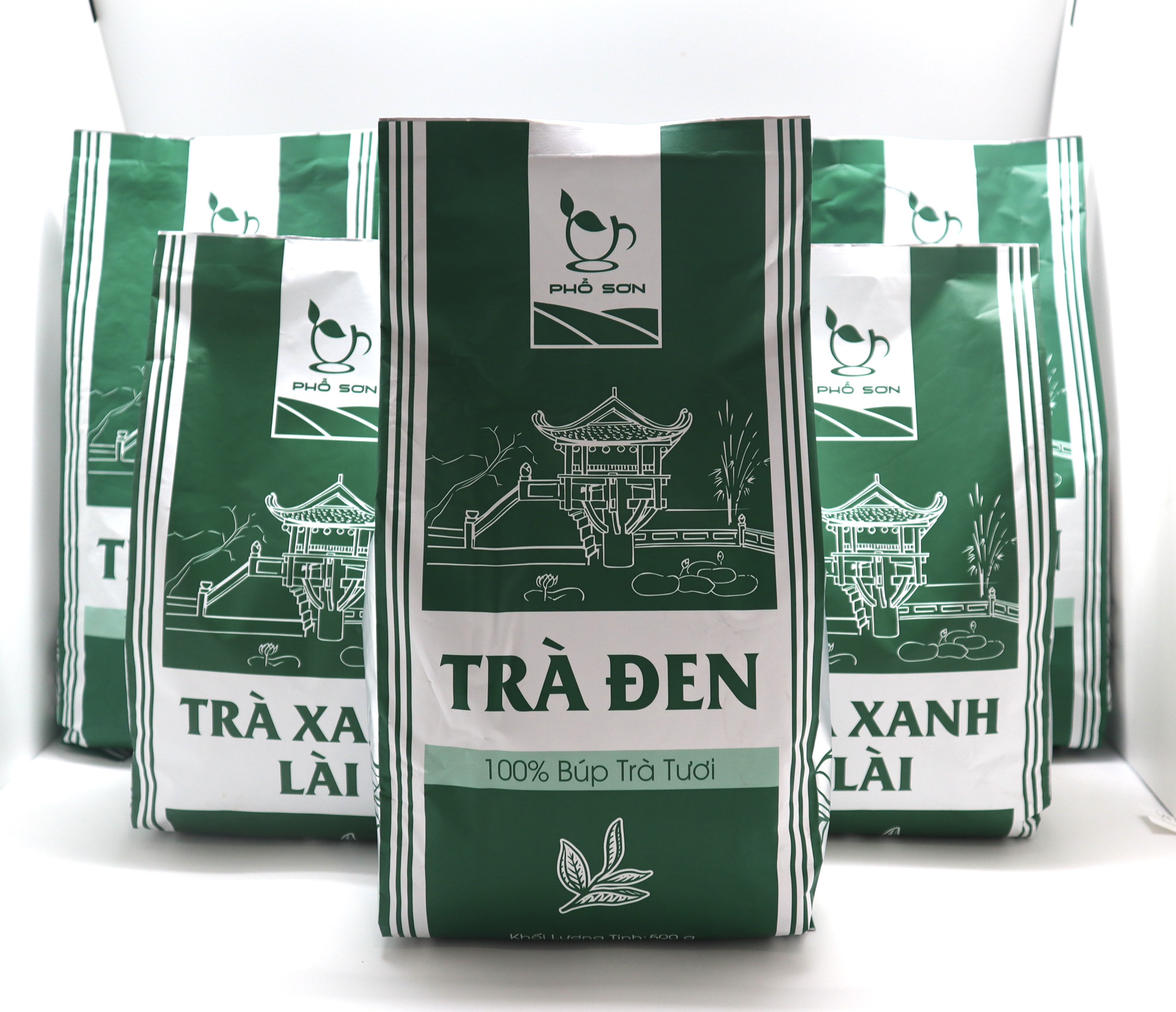Trà Phổ Sơn 500gr [ Trà đen - Trà xanh lài ]