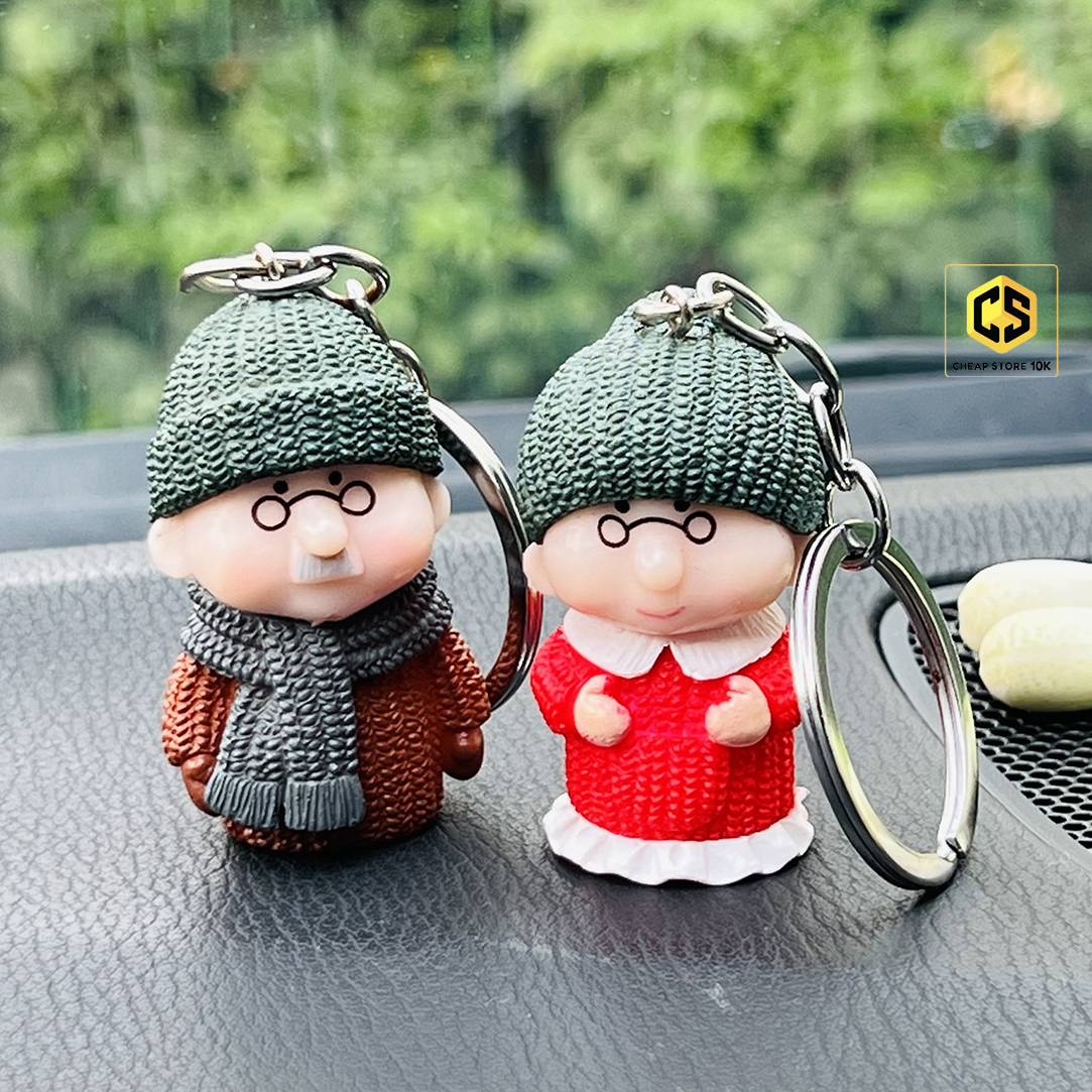 Móc Khoá Ông Bà Già, Móc Khoá Đôi, cheapstore10k, cheapstore