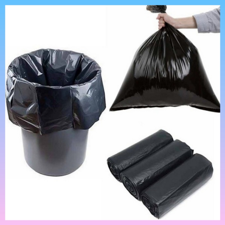 3 CUỘN TÚI ĐỰNG RÁC ĐEN ( 1KG/ 3 CUỘN / GÓI)