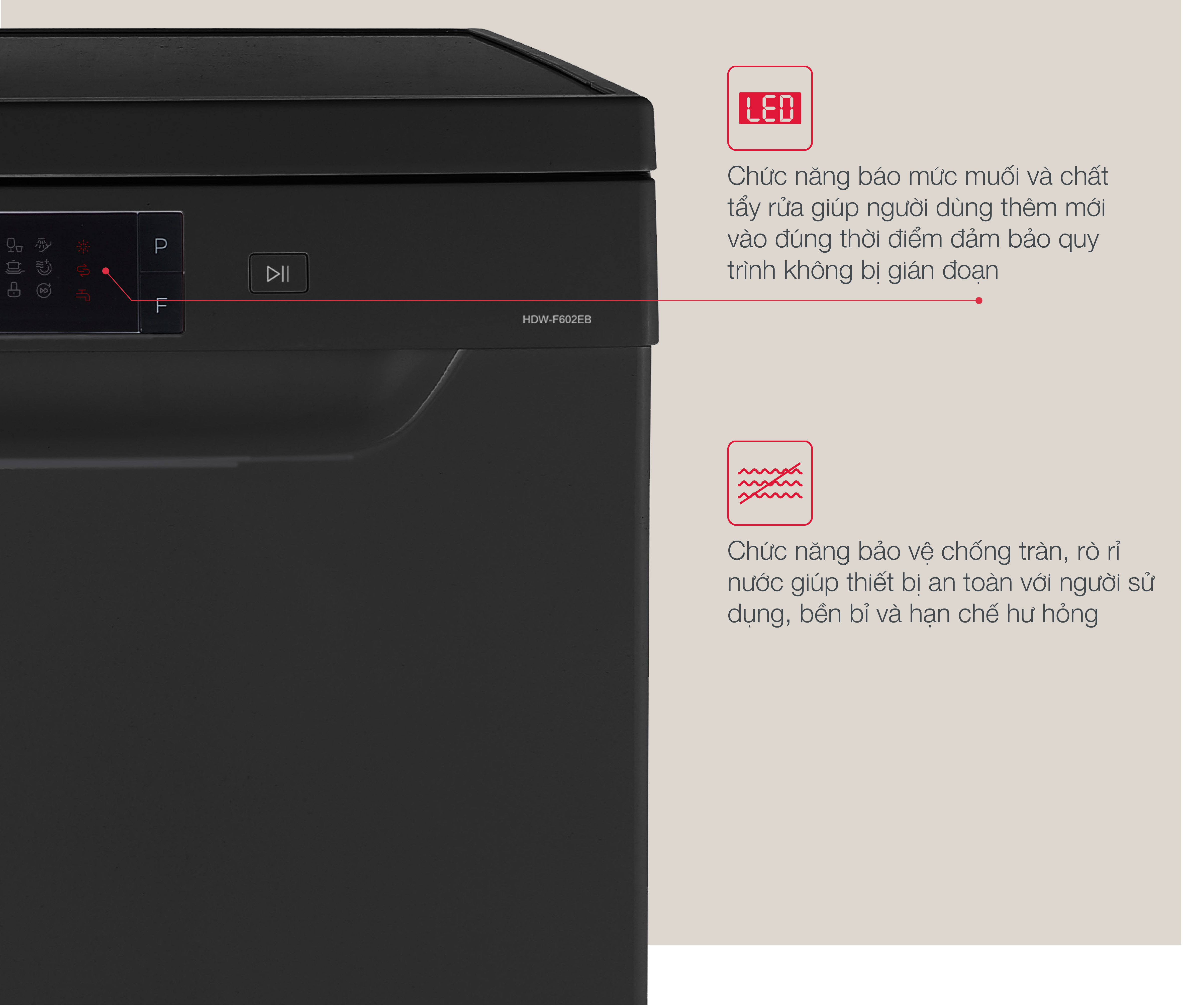 Máy rửa chén Hafele HDW-F602EB 538.21.360