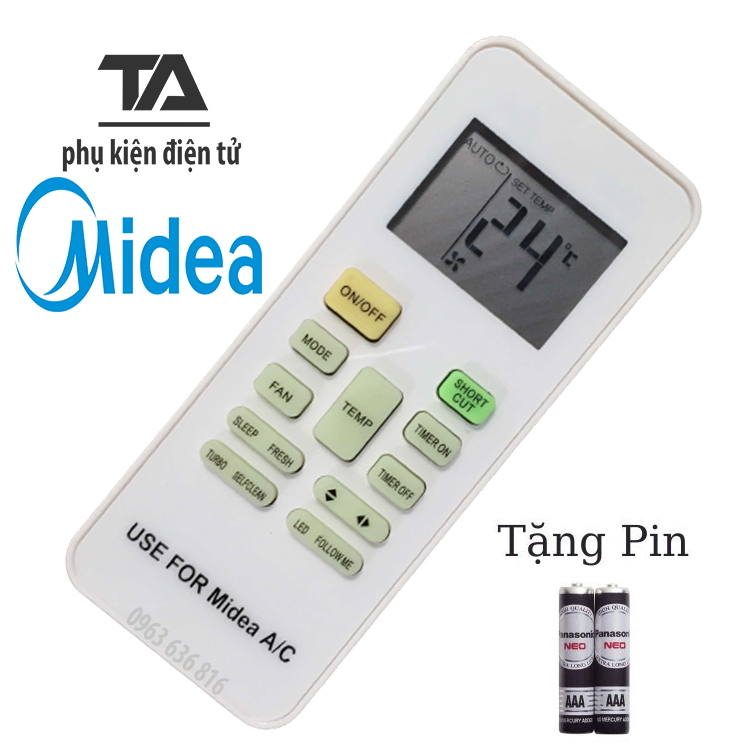 [ FREE SHIP ] ✔ Remote Điều khiển điều hòa Midea - Hàng Tốt