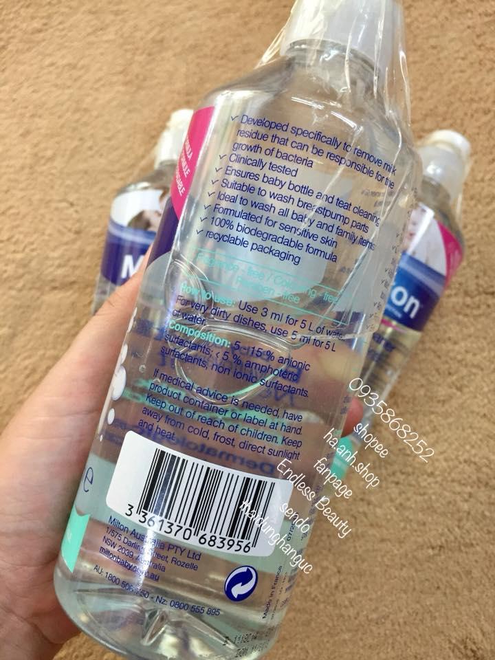 NƯỚC RỬA BÌNH SỮA MILTON 500ML