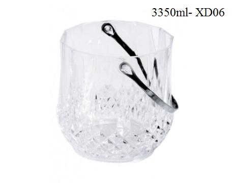 Xô Đựng Đá Nhựa Acrylic Quai Inox