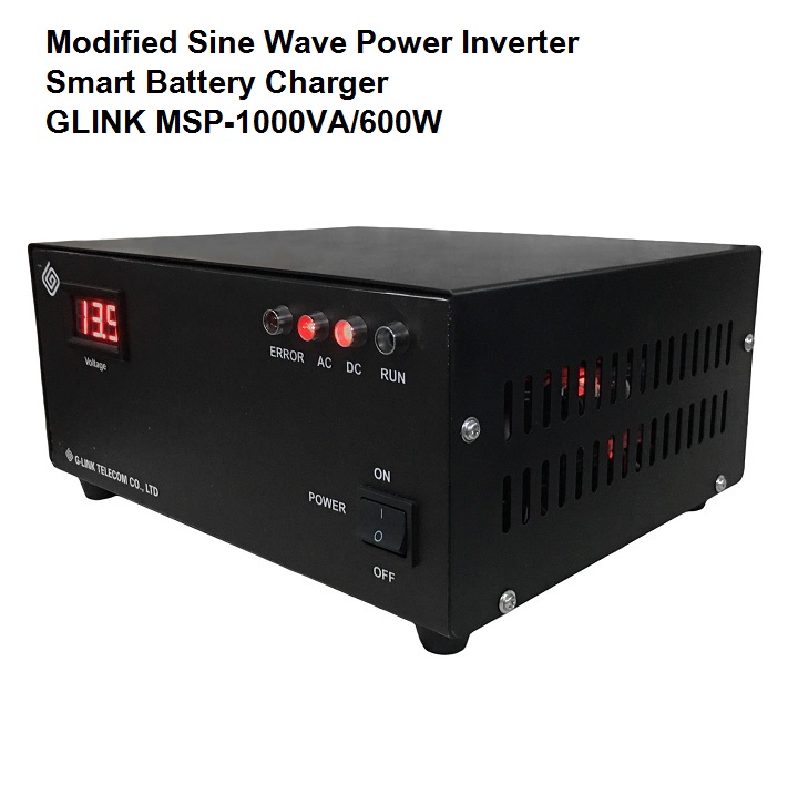 Máy kích điện 12v lên 220v g-link 1000va có sẵn nạp ắc quy