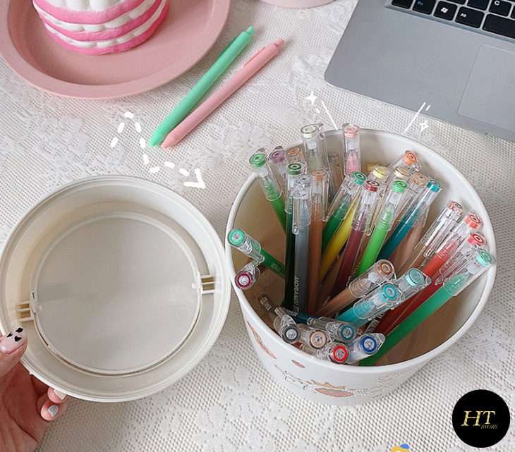 Thùng rác đa năng, tặng kèm sticker ( nhiều màu )