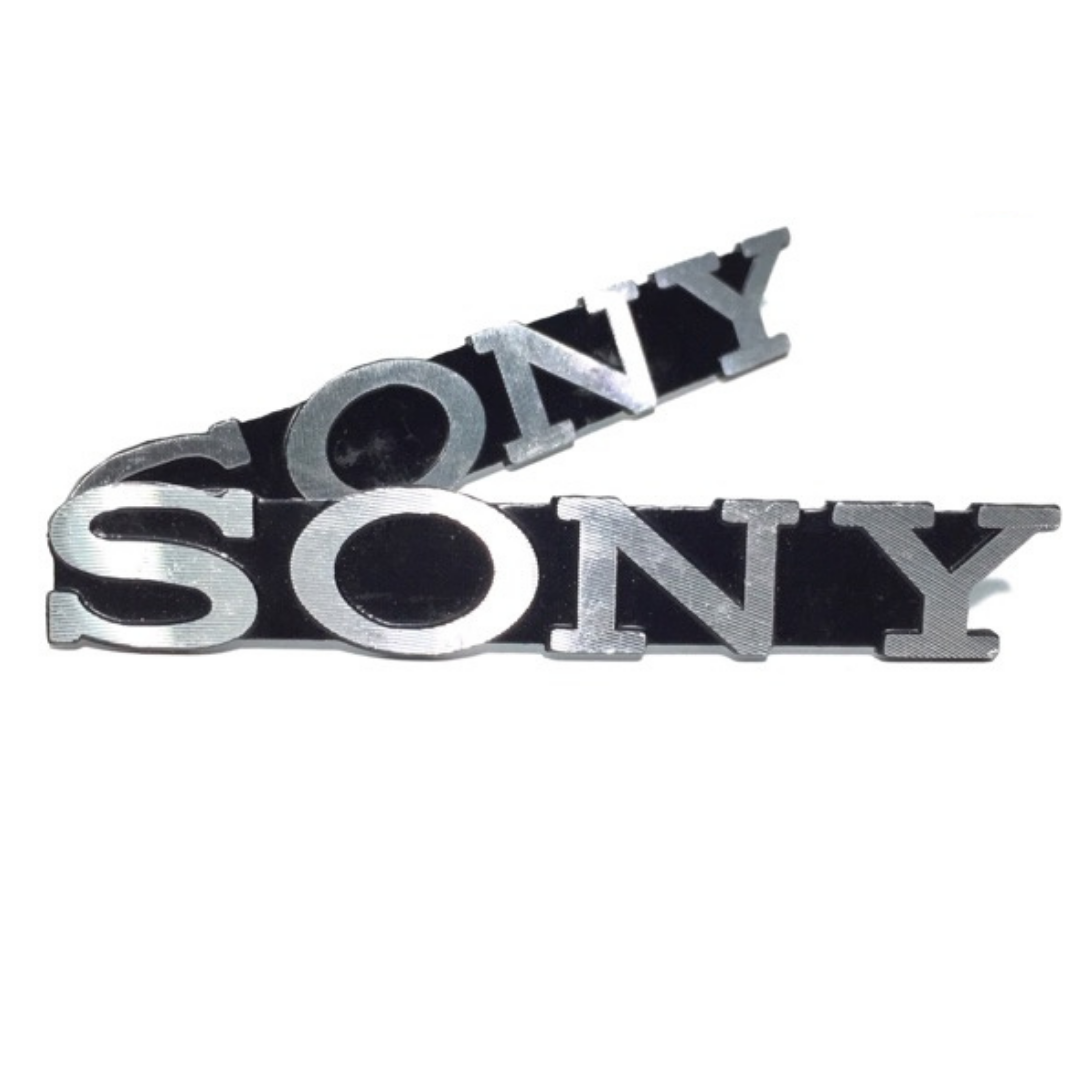 Tem nhôm hiệu Sony dán amply và loa
