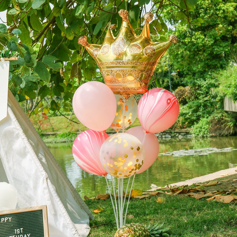 Trụ bóng kèm bong bóng, set trụ + bóng trang trí sinh nhật, phụ kiện trang trí sinh nhật Fubao Store