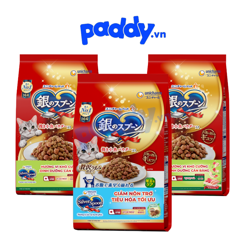 Thức Ăn Hạt Cho Mèo Silver Spoon Cao Cấp Nhật Bản