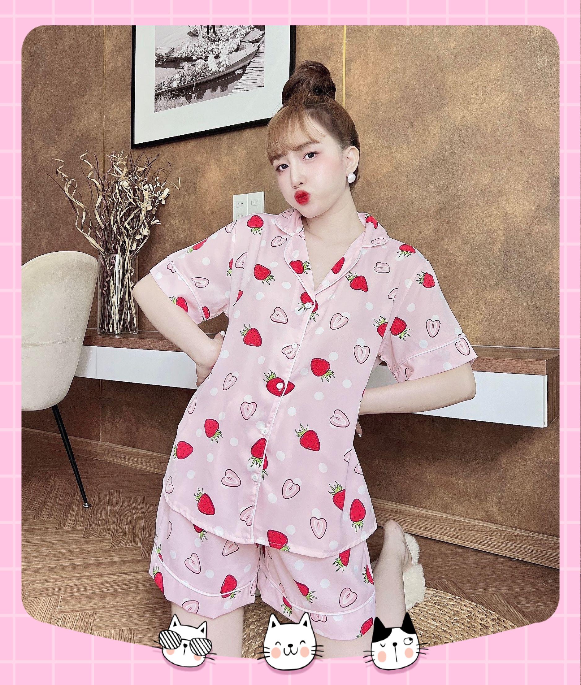 Đồ bộ bigsize đùi 50-100kg đồ ngủ mặc nhà chất xốp mềm mát cho nữ. Đồ bộ Bigsize Xinh