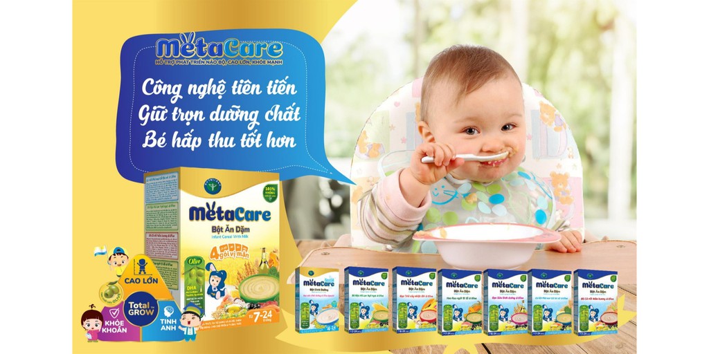 BAD Metacare Gạo lức trộn sữa olive
