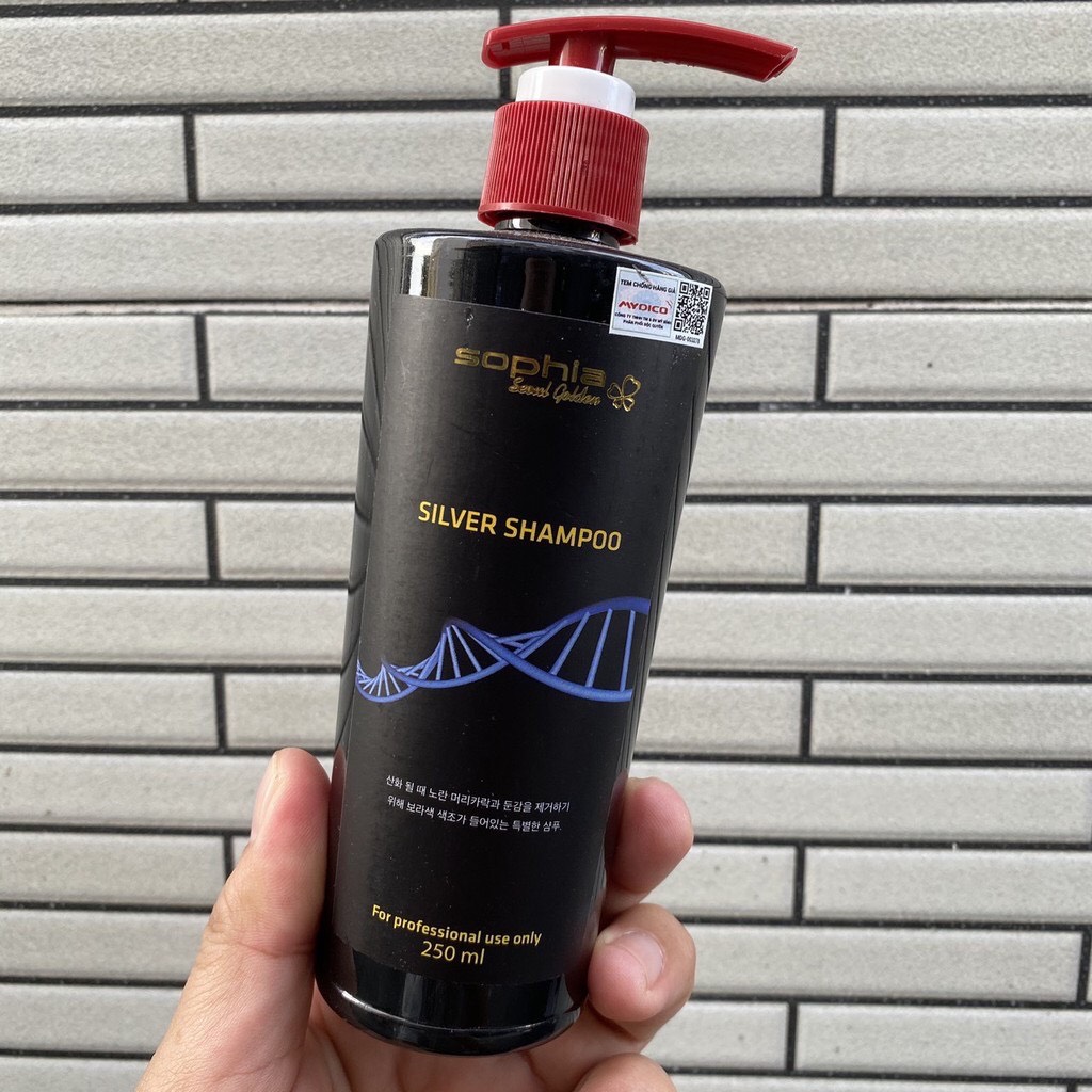 [HCM]Dầu gội dành cho tóc tẩy trắng tóc bạch kim - Silver shampoo Sophia Seoul Golden 250ml