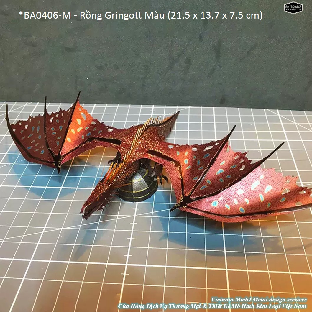 Mô Hình Rồng Thần Thoại Châu Âu (Kim loại lắp ghép 3D) | Lazada.vn