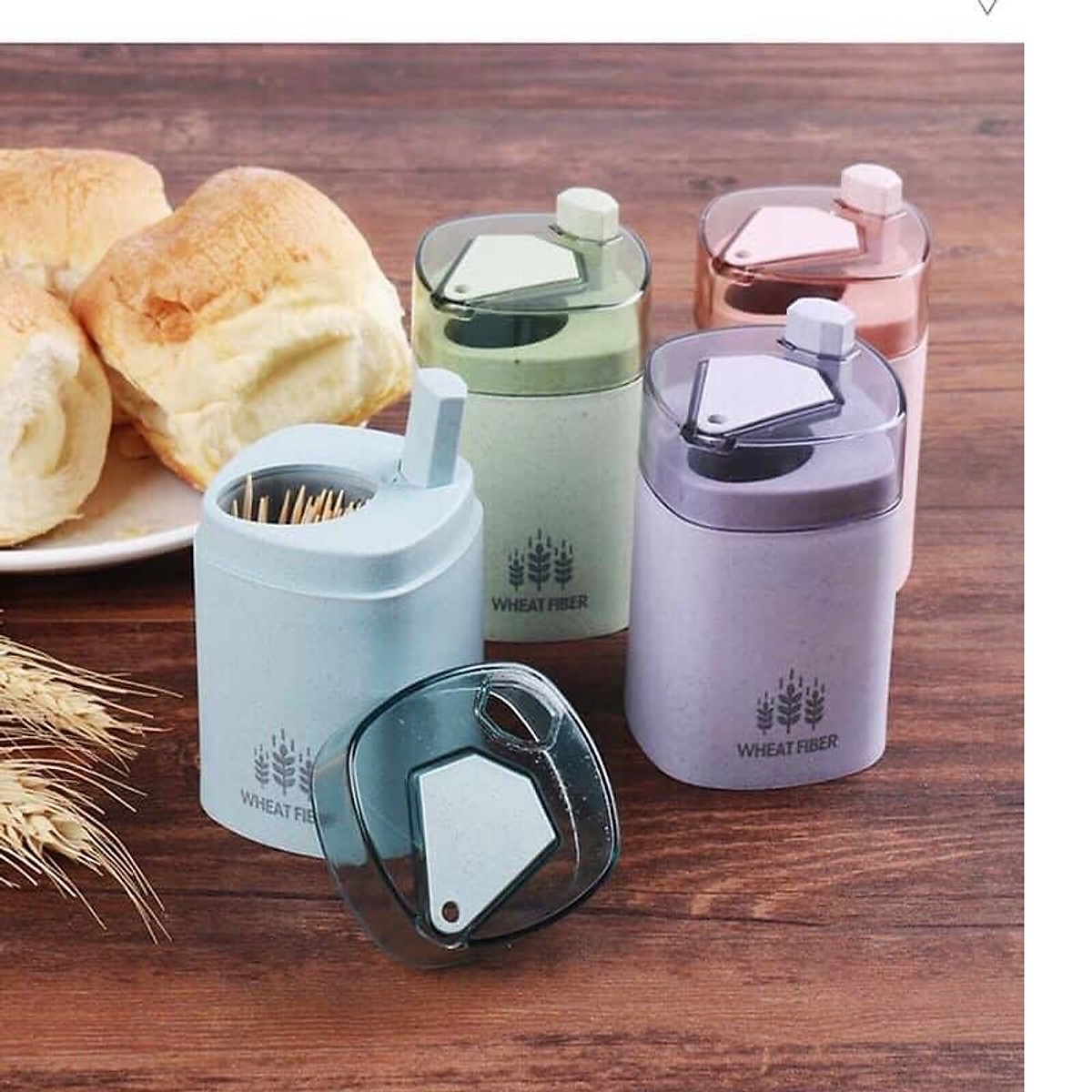 [HCM]Lọ đựng tăm làm từ lúa mạch