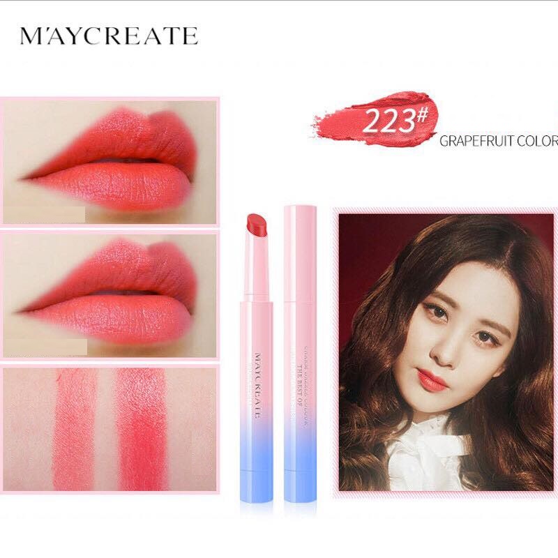 Son môi dưỡng ẩm bền màu Maycreate MX