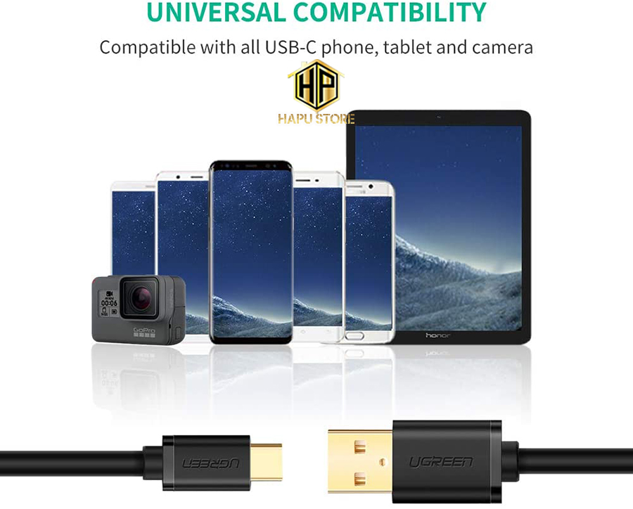 Ugreen 30161 - Cáp USB Type C to USB 2.0 dài 2m chính hãng