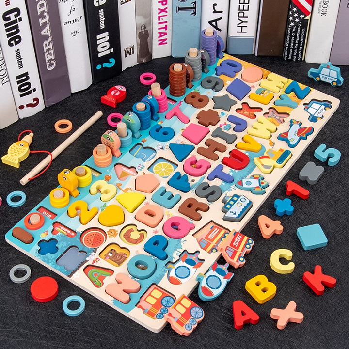 Đồ wooden toy 6 in 1