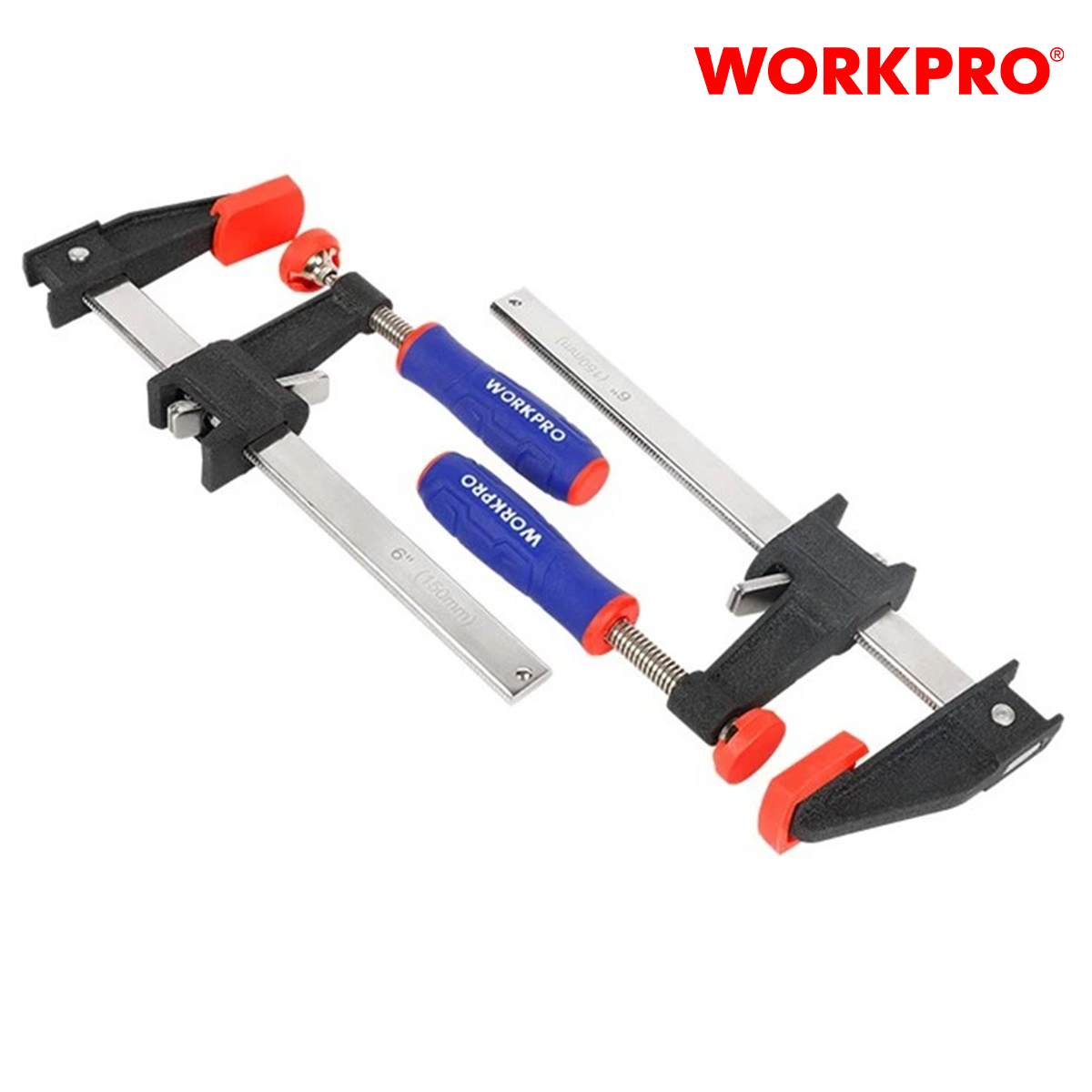 Kẹp thanh bằng thép, kích thước: 600mm (24 inches), Workpro