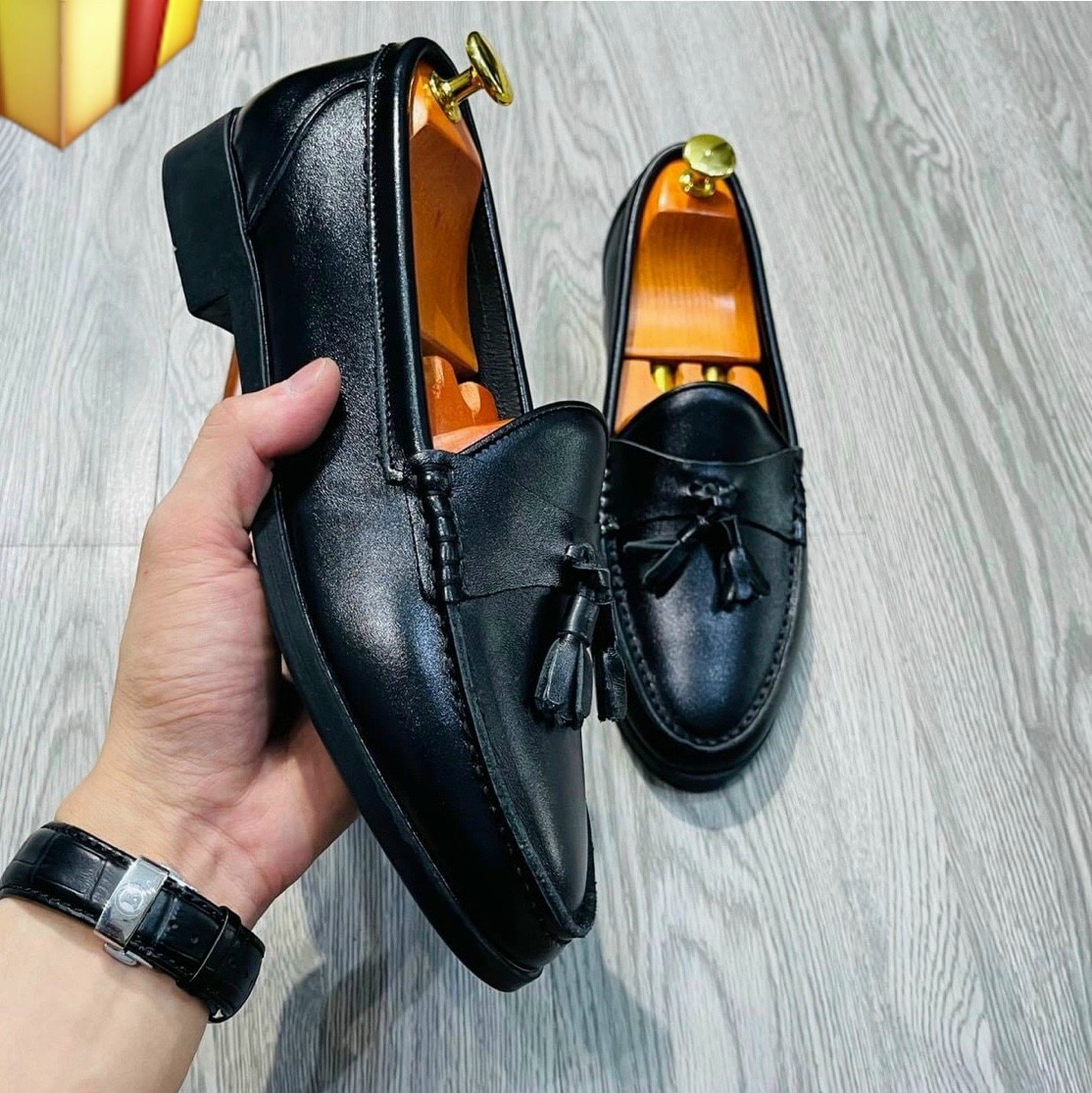 Giày lười nam da bò đế phíp cao cấp