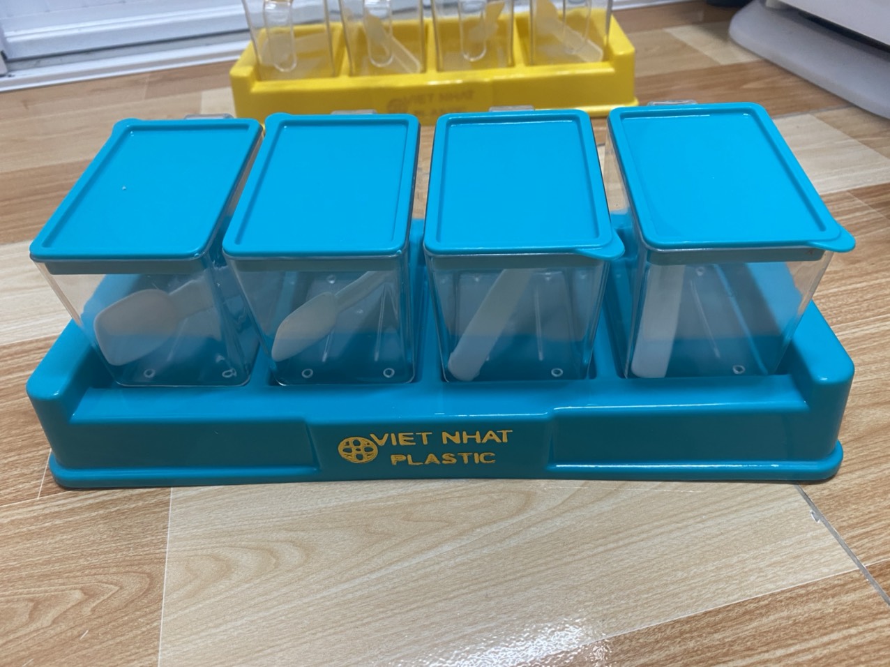 BỘ 4 HỘP ĐỰNG GIA VỊ VIỆT NHẬT