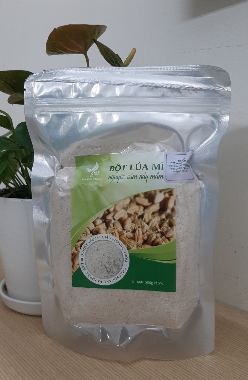 Bột lúa mì nguyên cám nảy mầm Viethealthy 500gr