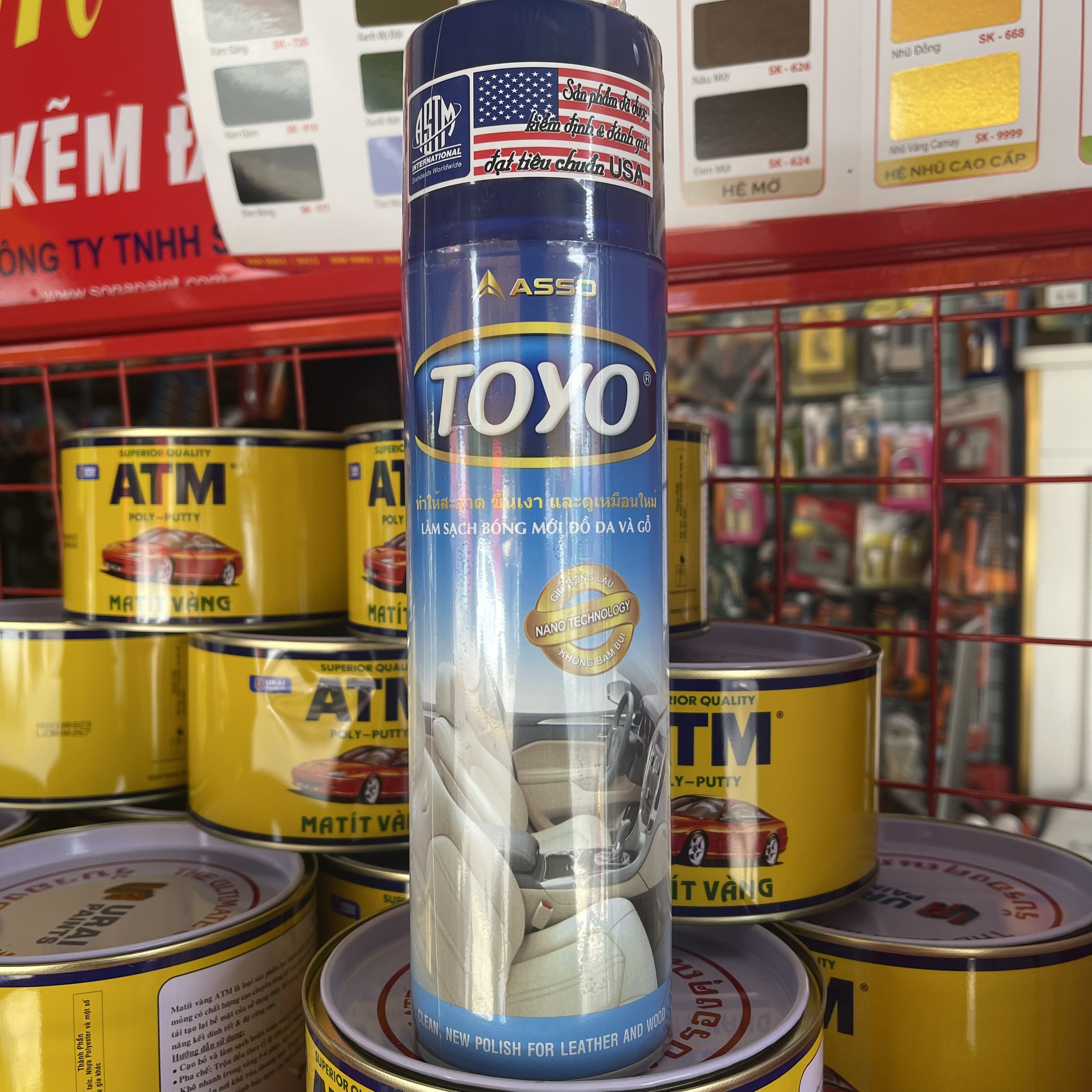 Chai Xịt Bóng Da, Bóng Gỗ Toyo