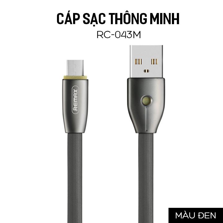 Cáp sạc thông minh Remax RC-043M cổng MicroUSB