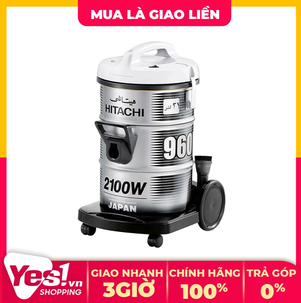 Máy hút bụi hitachi cv-960f 24cv - bảo hành chính hãng - voucher 10% tối đa 400k